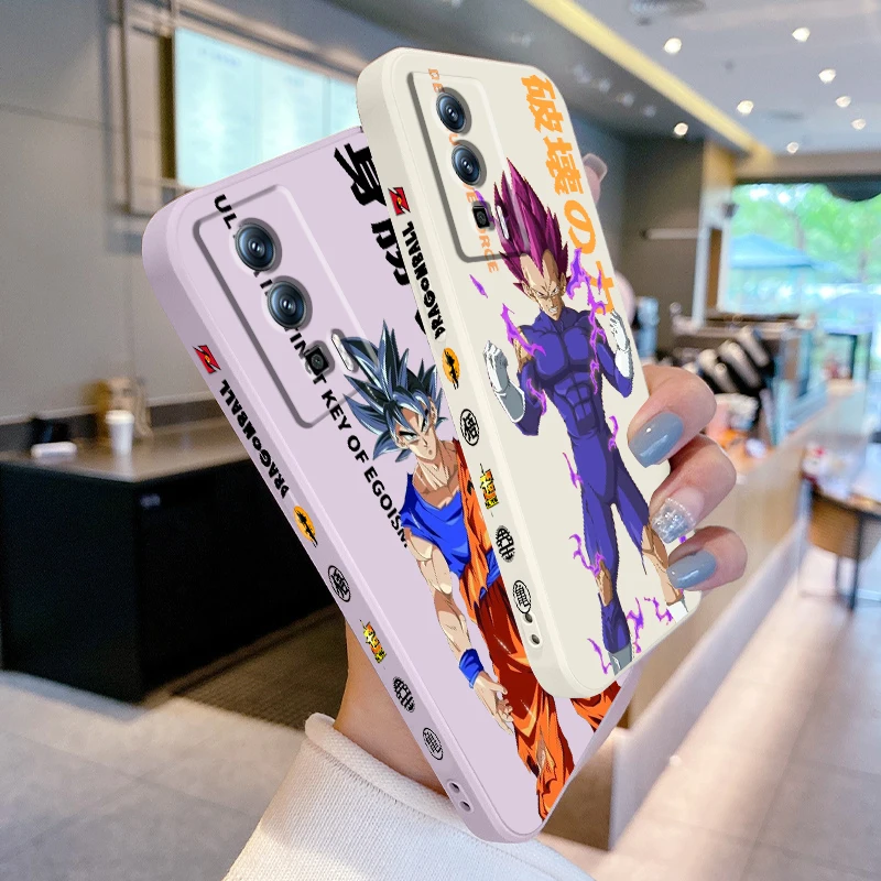 D-Dragon Ball V-Vegeta Liquid Left Rope For Xiaomi Redmi 13C 12 12C K60 A1 K50 11 K40 10C 10 9A 9AT 9T 9C 5G Funda Phone Case