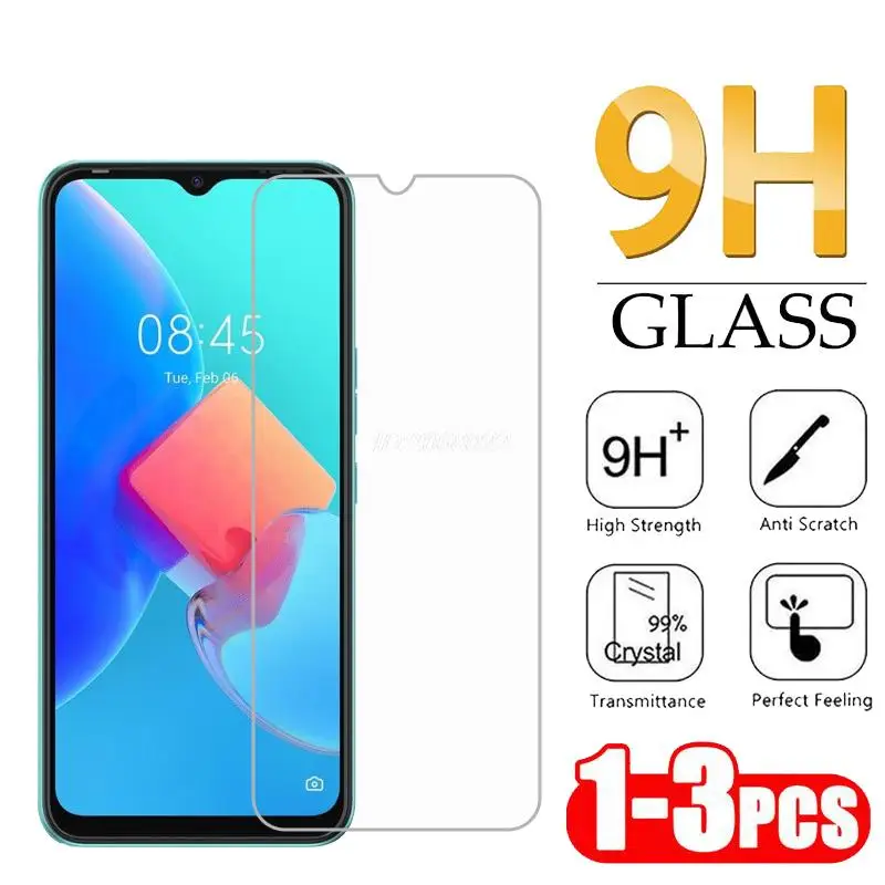 3-1PC Glass on Tecno Spark 7 Spark6 6Go Screen Protector For Cristal Templado Tecno Spark 8C 8 T P Pro 6 Go 2020 2021 2022 Vidro