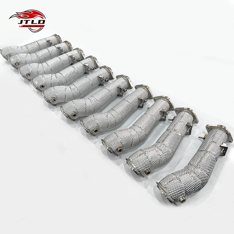 High-Performance Stainless Steel Downpipe With Heat Shield For BMW G80 M3 G82 M4 Direct Fit G8X
