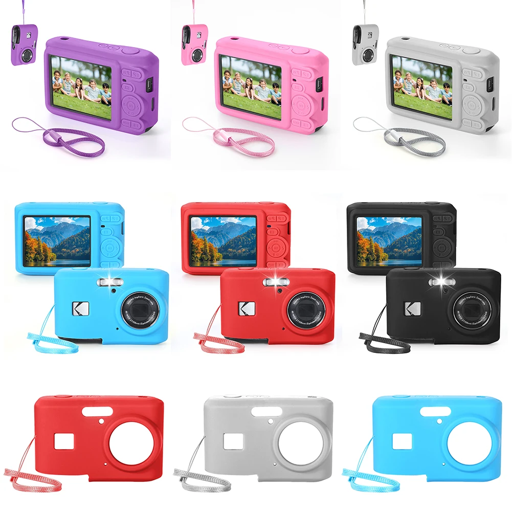 Funda protectora para cámara de viaje, funda ligera antiarañazos para cámara, Color sólido, para exteriores, KODAK PIXPRO FZ45, funda para cámara Digital