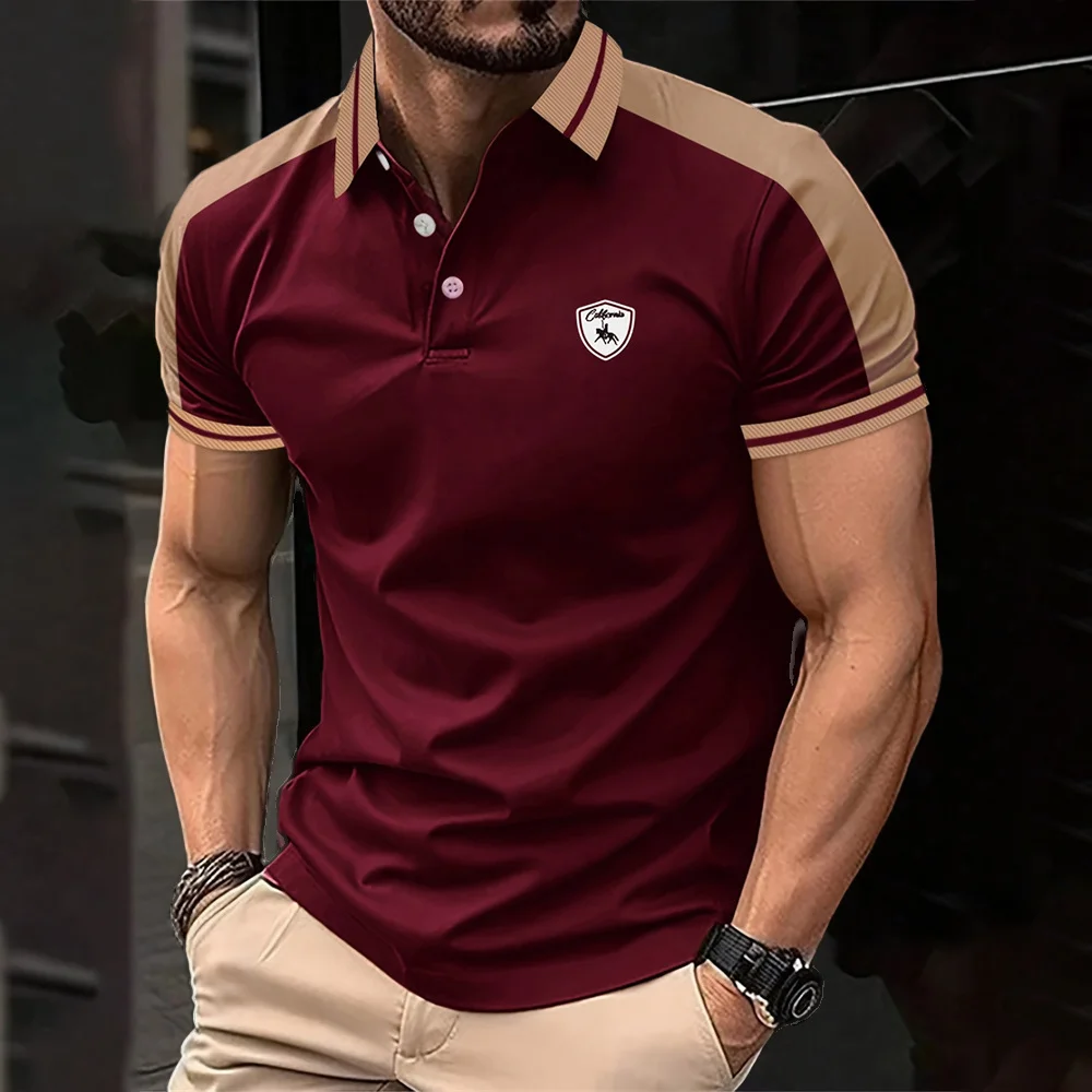 New In Tops Tees Men's Polo Shirt Men's Sports Short-sleeved Summer Shirt For Mant High-end Oversized Clothing Polo Shirt Man