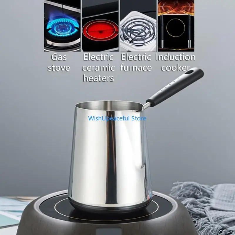 

34YA Milk Frothing Pitcher Milk Frothing Cup Stainless Steel Material 3 Sizes Choose