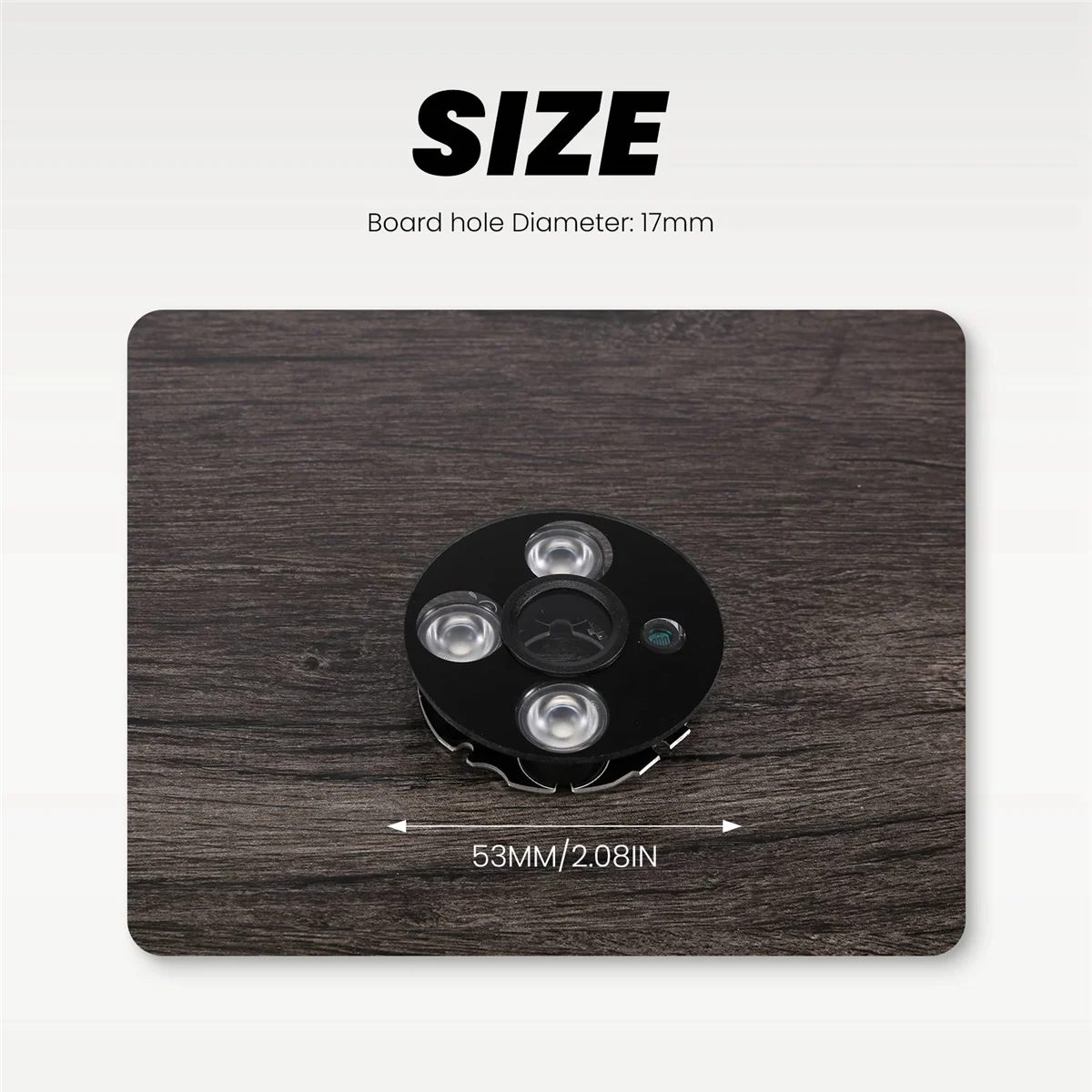 A93P 3 array IR led Spot Light Infrared 3x IR LED board for CCTV cameras night vision (53mm diameter)