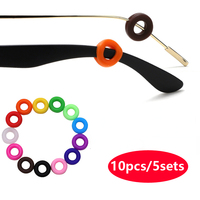 10pcs Anti-slip Silicone Ear Grip Glasses Eyeglasses Leg Ear Hook Stopper Bracket Fastener Accessories Temple Tip Eyewear Holder