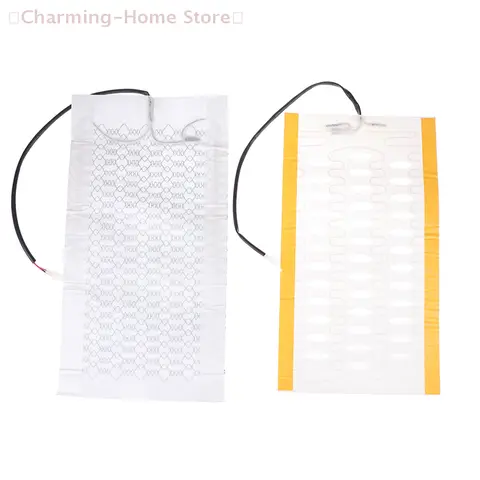 【M】1개 12V 탄소 섬유 열선 시트 히터 패드 겨울용 워머 커버 자동차용 범용