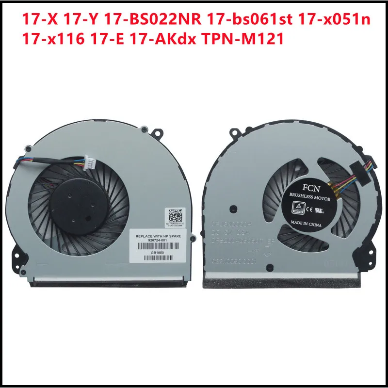 

New Laptop CPU Cooling Fan Cooler For HP 17-X 17-Y 17-BS022NR 17-bs061st 17-x051n 17-x116 17-E 17-AKdx TPN-M121