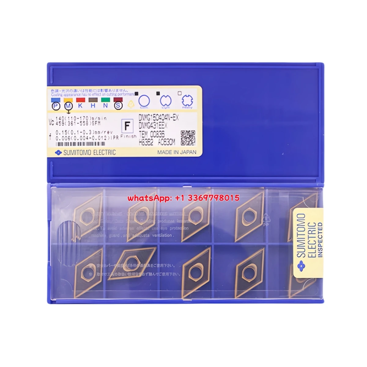 

10pcs 100% Original DNMG DNMG15 DNMG1504 04 L-UM N-SU R-UM N-FA T1500A T1500Z Turning Insert