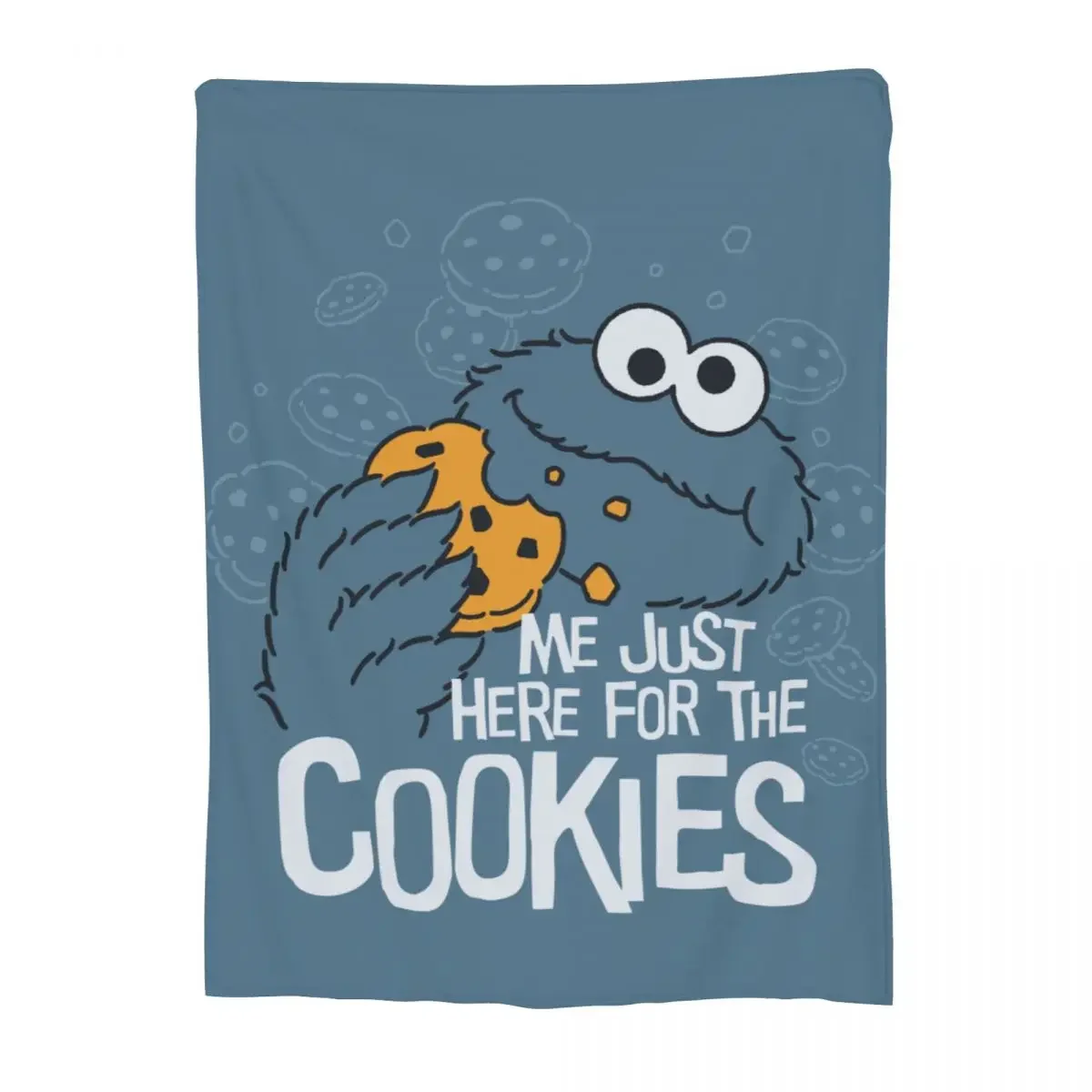 Cookies Monsters Eat Cookies Blankets Fleece Relax Ultra-Soft Throw Blanket for Sofa Bedding Throws