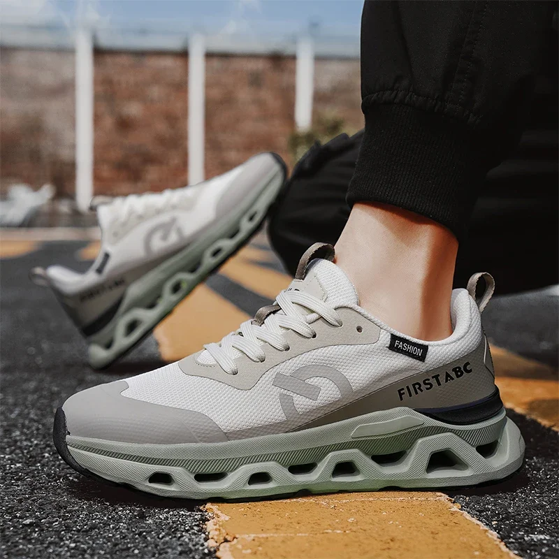 

Men'S Premium Color Breathable Mesh Soft Soled Running Shoes Lightweight Cushioning Outdoor Training Sports Shoes 39-44