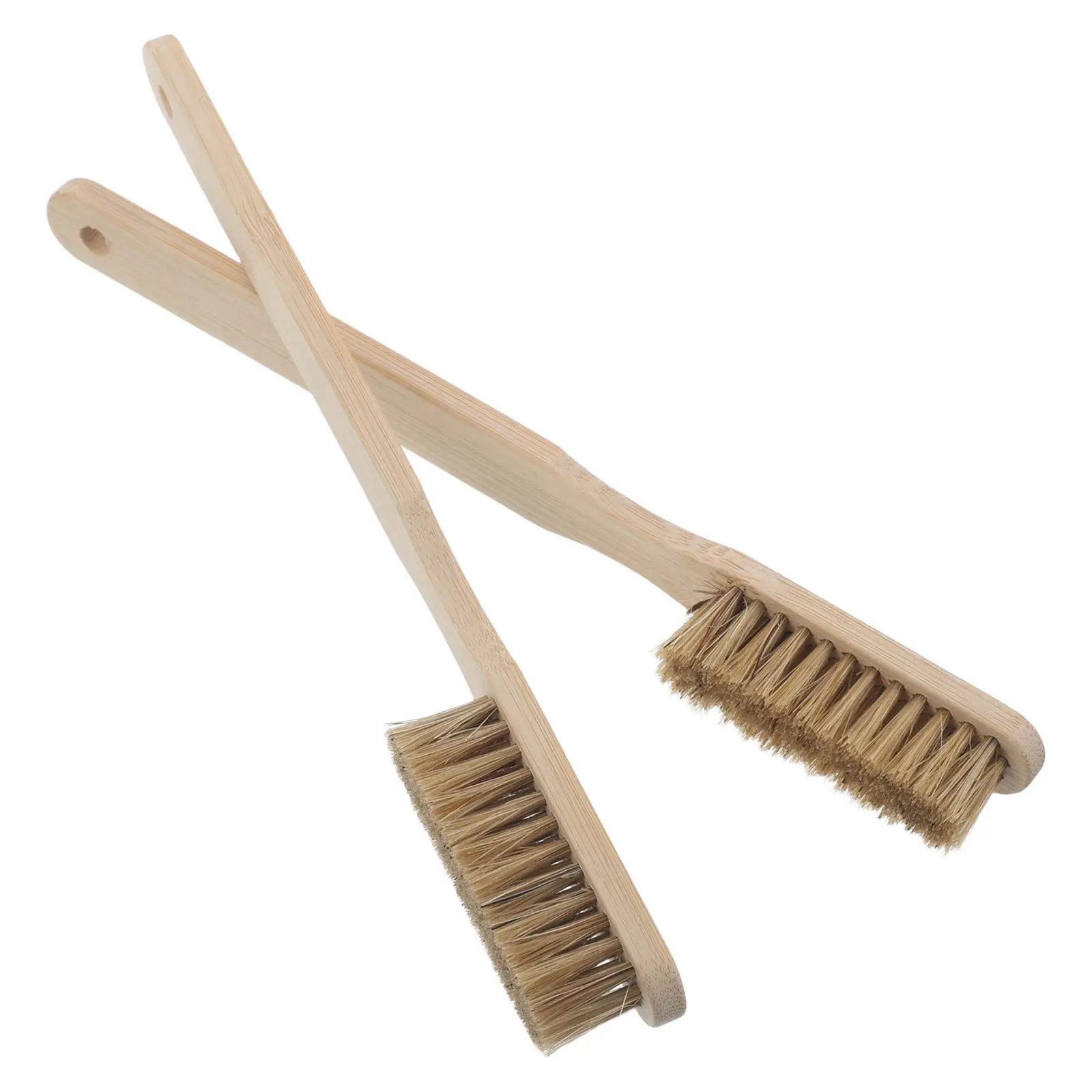2Pcs Climbing Cleaning Brush Rock Bouldering Chalk Brush Wooden Handle Ergonomic Grip Removes Sweat Mud Chalk Enhances Grip