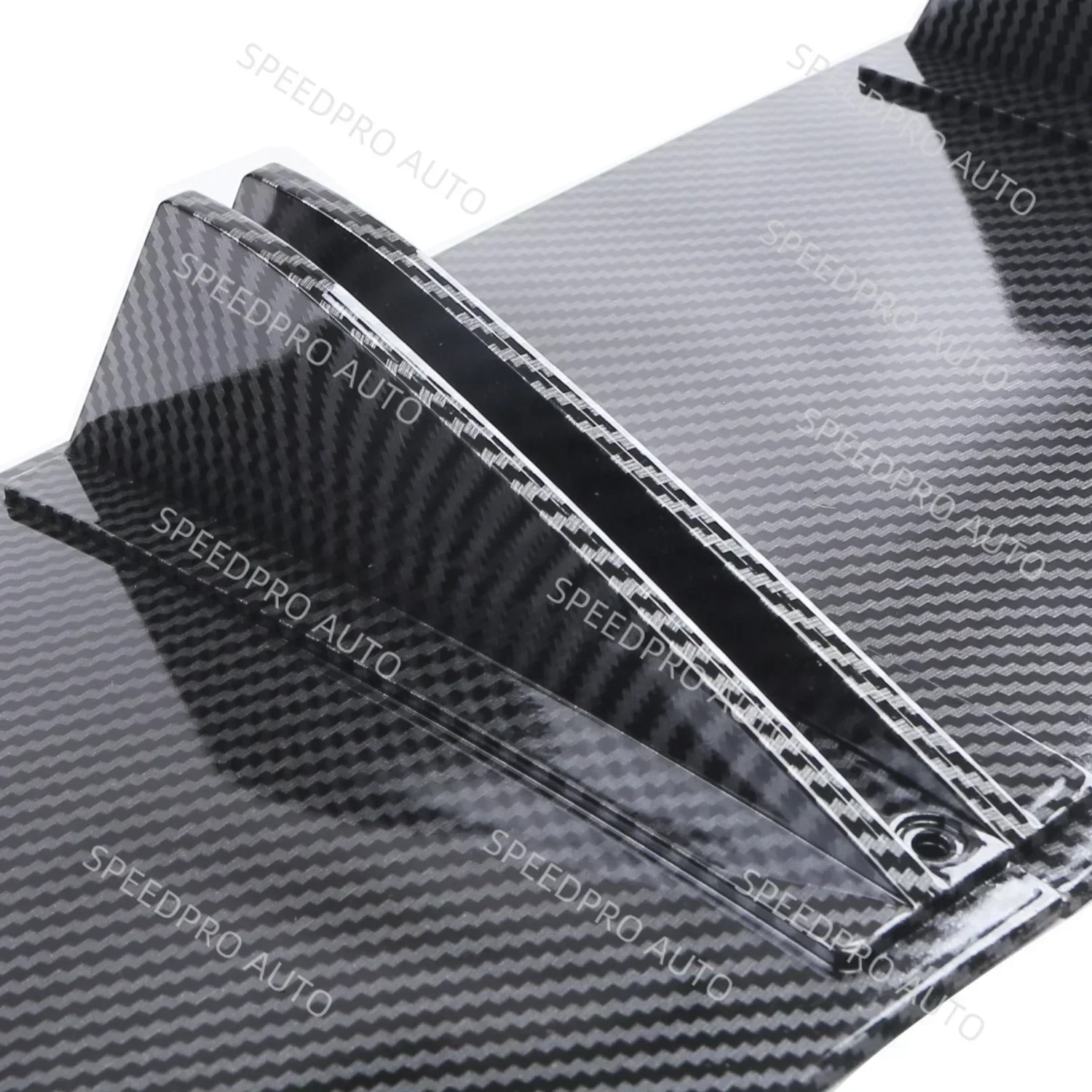 Rear Diffuser 5 Fins Shark Bumper Splitter Spoiler Lip For T0yota Celica GT Car Auto Body Kit Accessories Black Cover - view 3