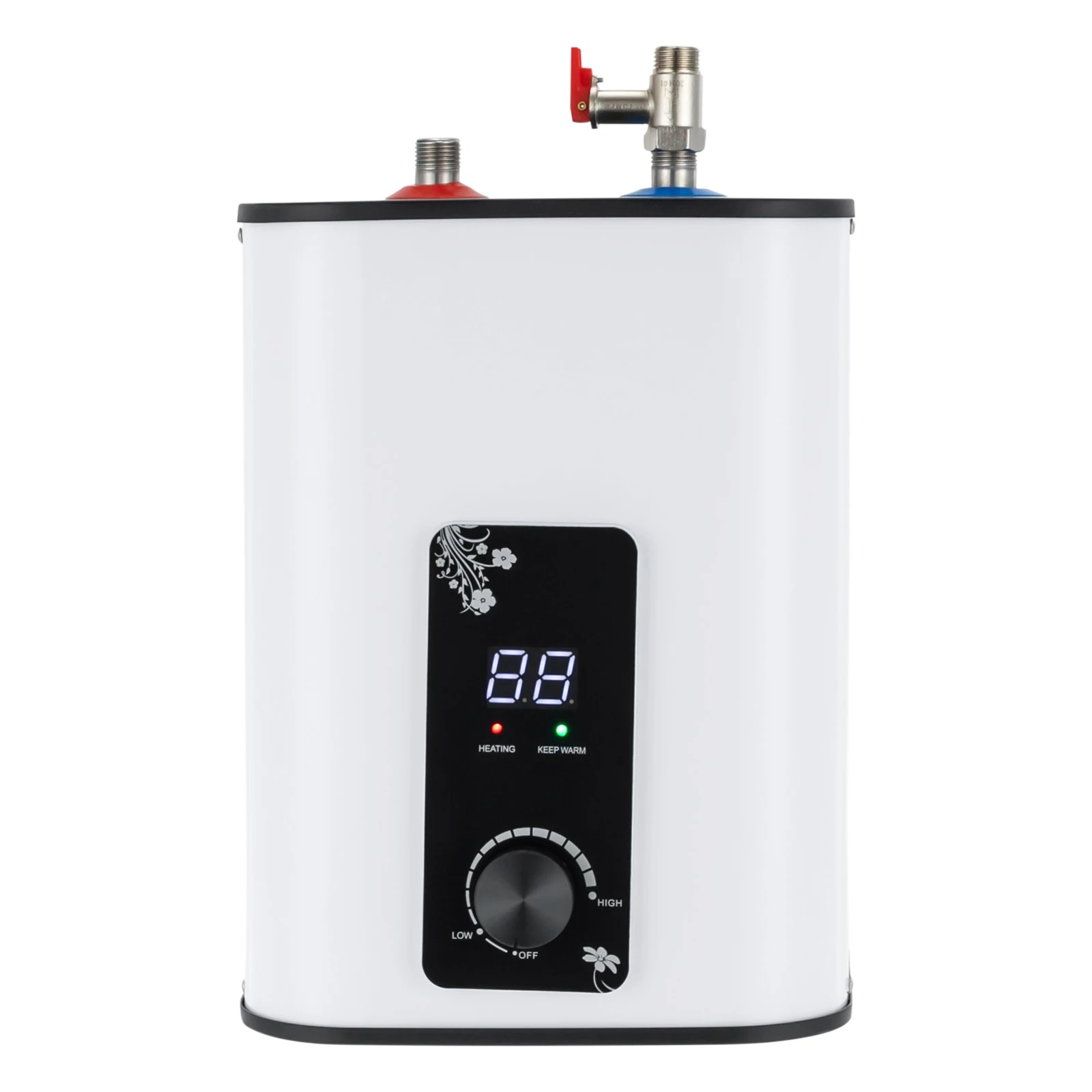 1500-W-Elektro-Mini-Warmwasserbereiter, sofort einsatzbereites Warmwassersystem mit 1,76-Gallonen-Tank für Küchen, Schränke, Wohnmobile, Bars – Detail 4