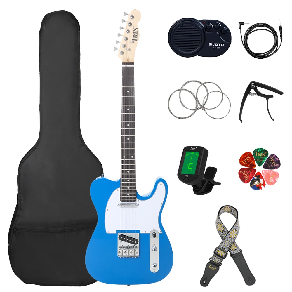 

IRIN 39 Inch Electric Guitar 6 Strings 22 Frets Basswood Body Maple Neck Electric Guitarra With Speaker Guitar Parts Accessories