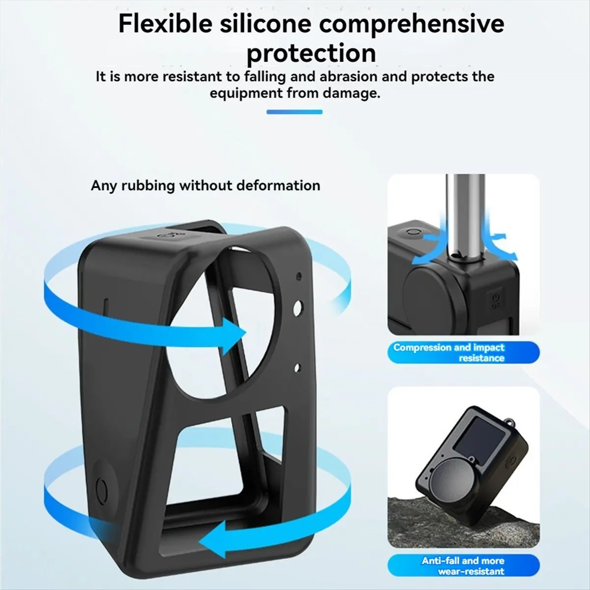 2026 جديد + غطاء حماية من السيليكون للعمل 5/4/3 مع غطاء حماية لين للكاميرا بحبل مضاد للفقدان #6