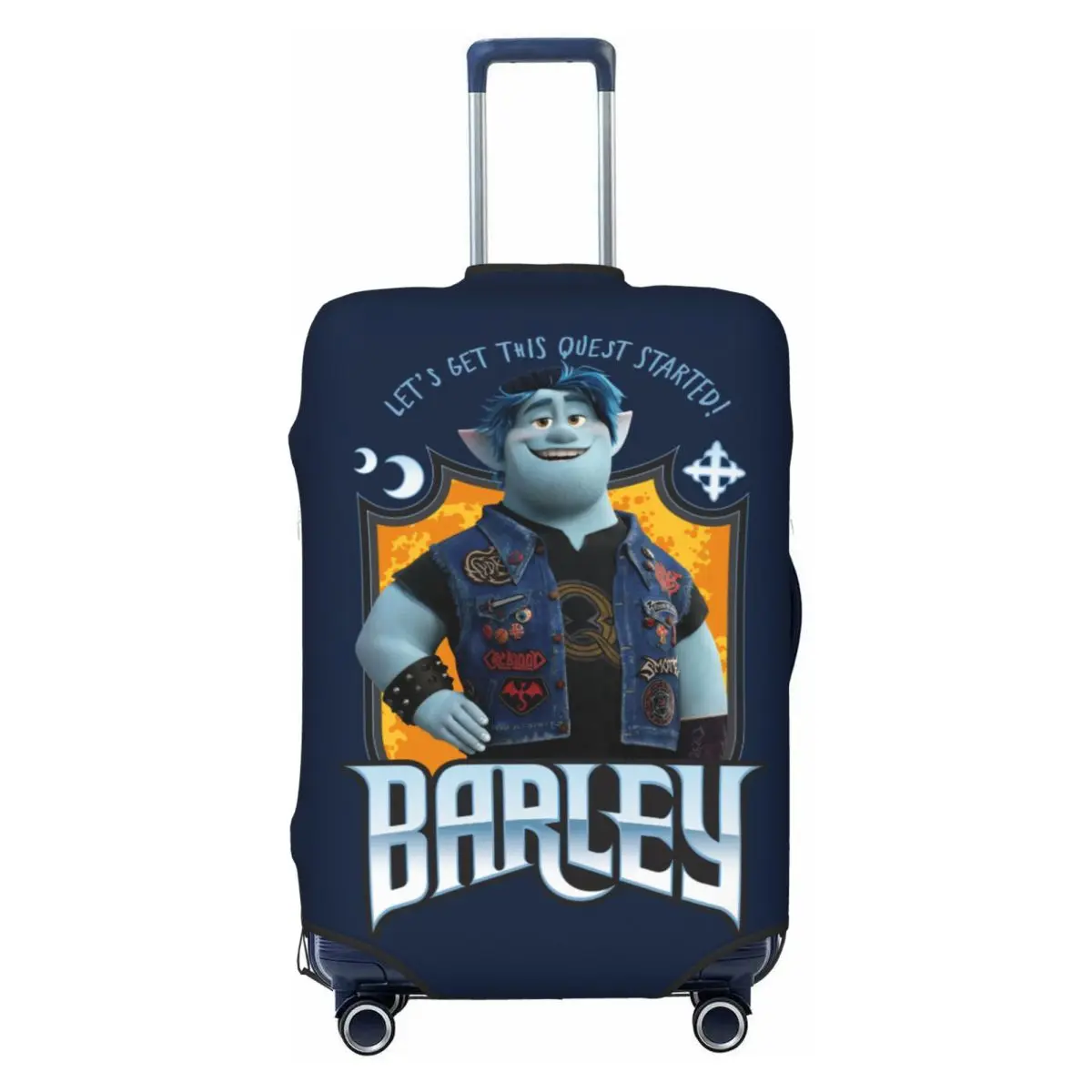 

Barley Lightfoot Onward Travel Luggage Cover Elastic Animated Suitcase Cover Protector Fit 18-32 Inch