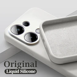 Poco M6 PocoM6 Pro Case Liquid Silicone Camera Lens Protector Phone Cases For Xiaomi Poco M6 M 6 Pro M6Pro PocoM6 Pro Soft Cover