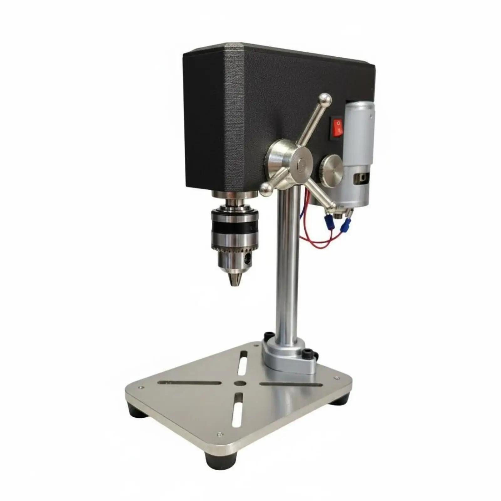 Miniature Bench Drill Tabletop Precision Drill Stable Metal Base Tool for DIY Small Craft Work