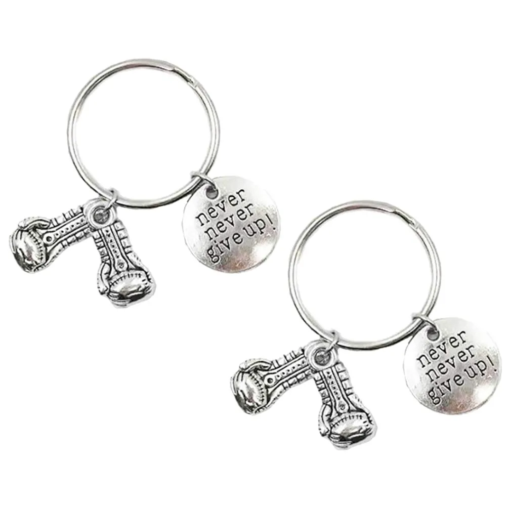 2pcs Boxing Gloves Keychains – Zinc Alloy Pendant Charms for Bags, Keys, Backpacks – Stylish & Durable