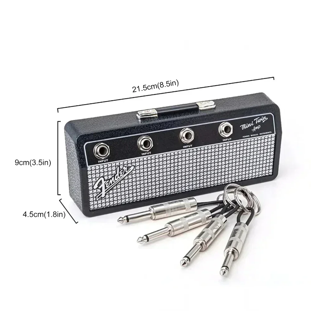 Guitar Amp Key Hanger Wall Mount Key Holder JCM800 Storage Rack Vintage Fender Key Storage Plug Holders Home Decoration Gift