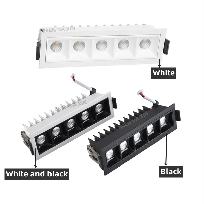 A linha antiofuscante pode ser escurecido luz de teto led 2w4w6w10w20w30w sala de estar iluminação interior cob luz de ponto led para baixo luz