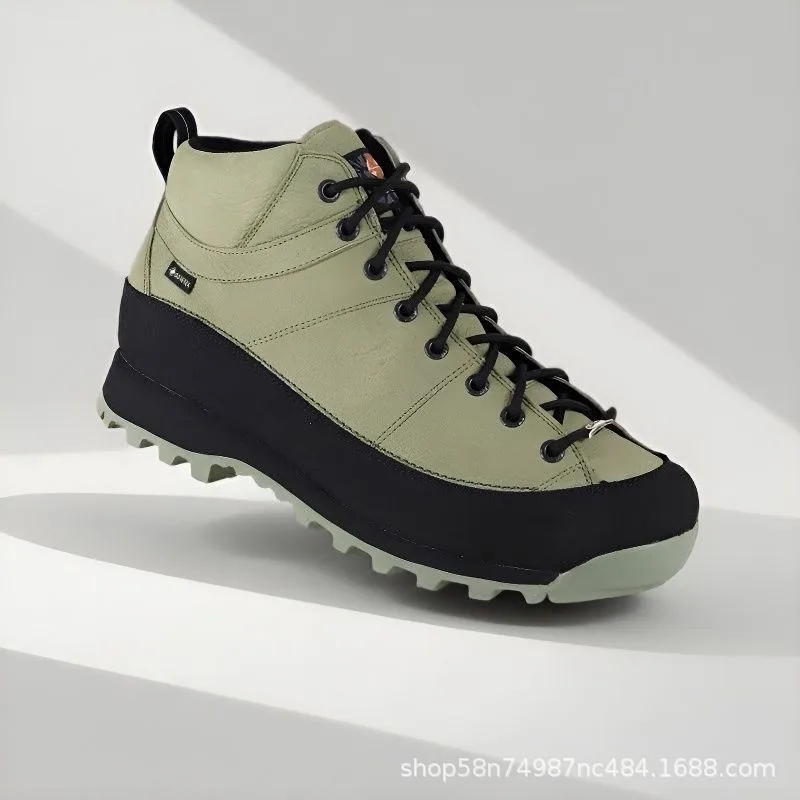 

Men's Waterproof Hiking Boots, Non-slip Mid-top Trekking Shoes, Durable Outdoor Footwear for Camping, Climbing & Backpacking