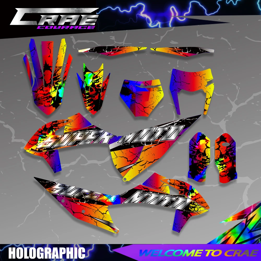 

Motorcycle Stickers For KTM 125 250 350 450 500 525 SX SXF 2019 -2021 EXC XC XCW 2020 -2022 Background Graphics Decals Custom