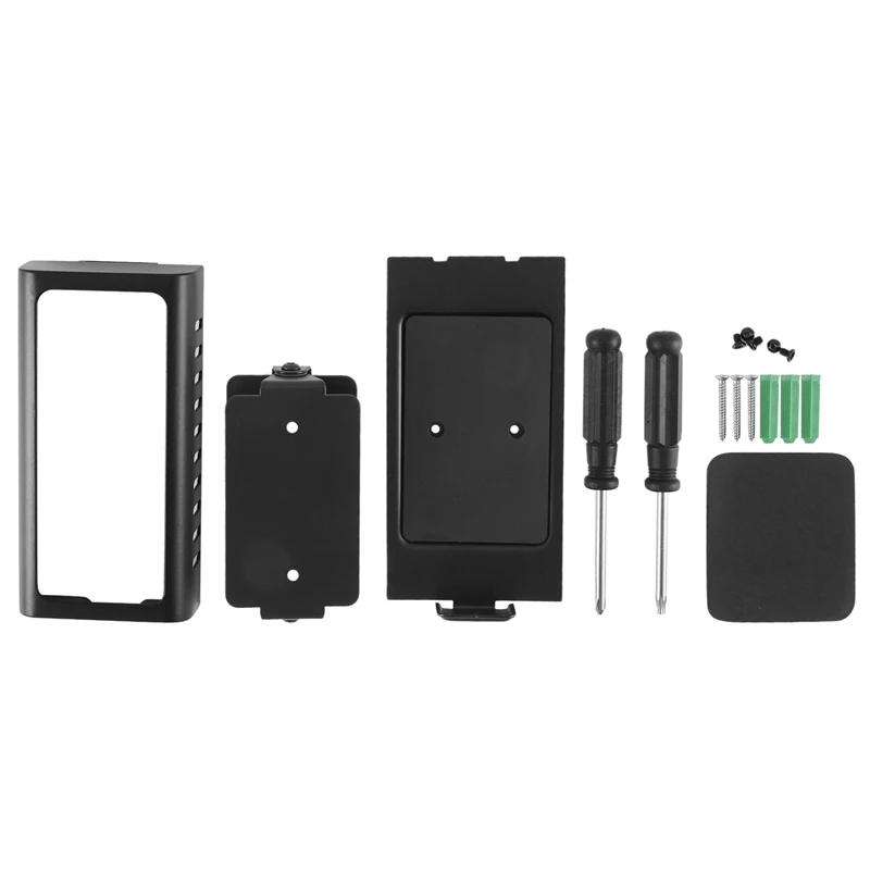 1 حزمة مكافحة سرقة جرس باب يتضمن شاشة عرض فيديو باب جبل المعادن ل حلقة جرس باب يتضمن شاشة عرض فيديو جبل قابل للتعديل تصاعد قوس حامل لباب المنزل