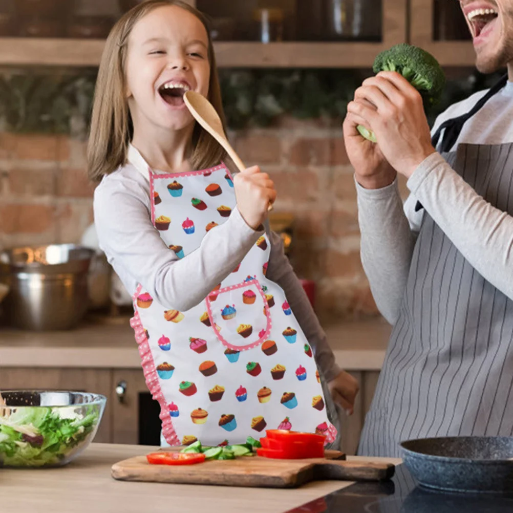 

Kitchen Supplies Set Kids Chef Toys for Toddlers Clothing Chefs Hat and Apron Fabric Costume Childs