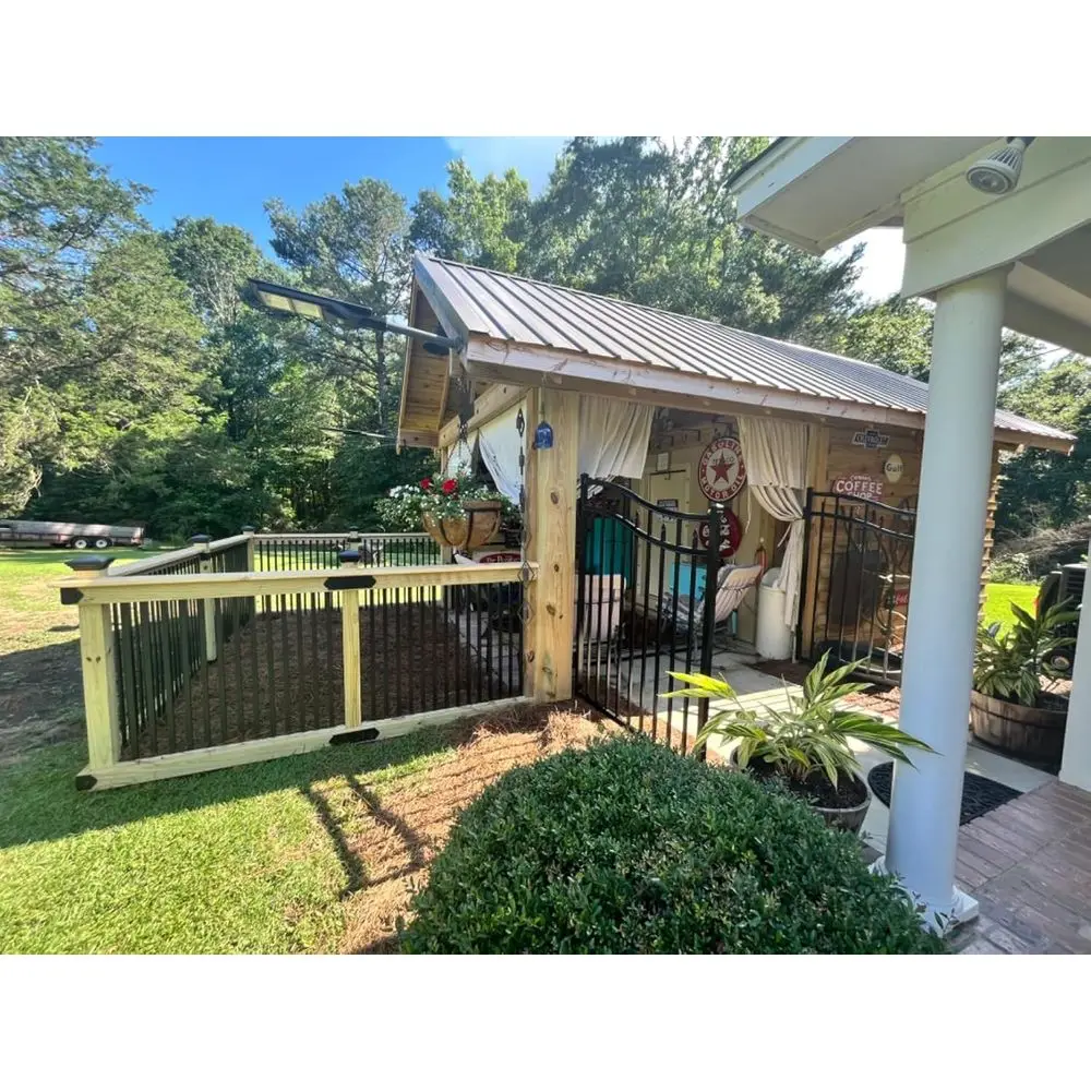 38インチの長方形屋外用金属製デッキバラスター（エンドキャップとネジ付き、ポーチ階段の手すり用）