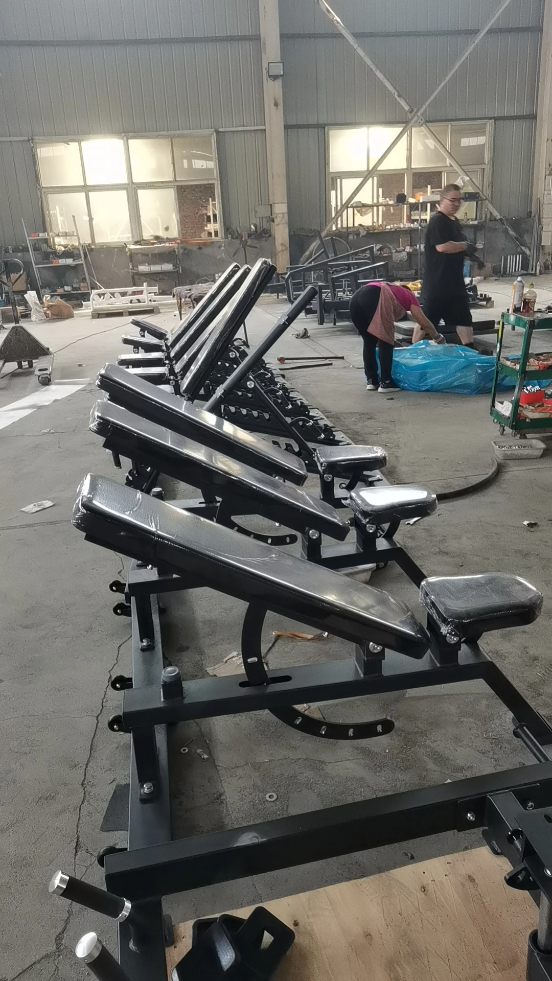 مقعد الدمبل الداخلي التجاري لكمال الأجسام، مقعد رفع الأثقال، مقعد فائق قابل للتعديل لمركز اللياقة البدنية في صالة الألعاب الرياضية