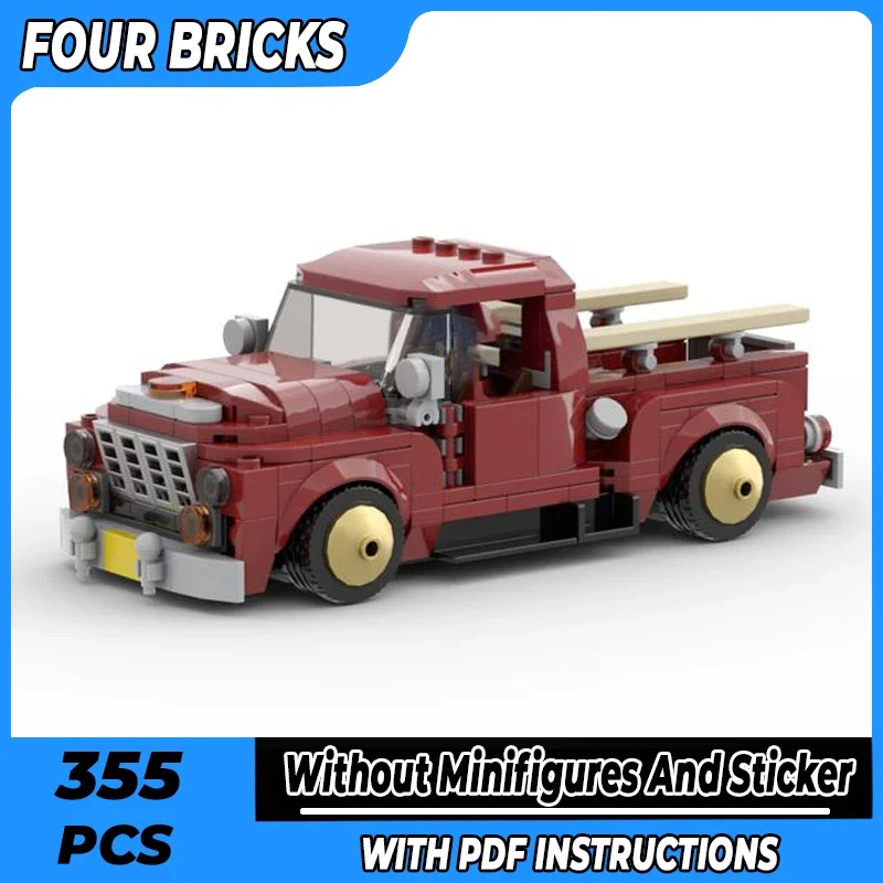 

Moc Building Bricks Speed Champion Model Tiny Pickup Truck Technology Modular Blocks Gifts Toys For Children DIY Sets Assembly