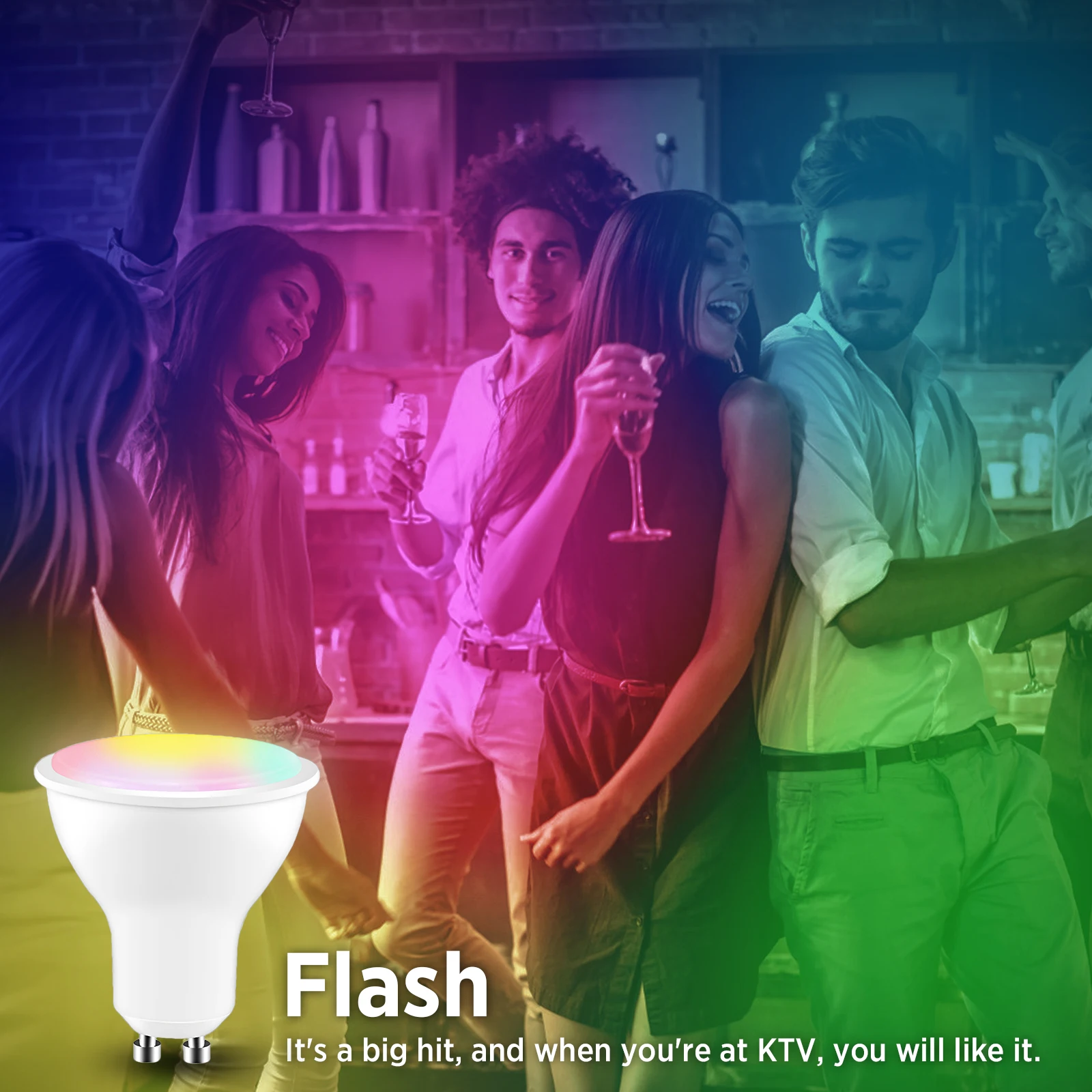 LED Bulb GU10 8W Spotlight Dimmable RGB LED Bulb Lamp 16 Color Bulb Home Decoration AC 85-265V RGBW RGBWW With IR Remote Control