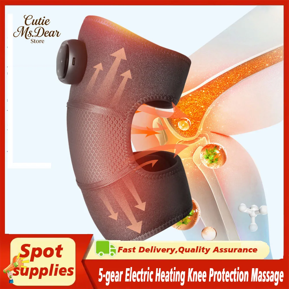 

5-Gear Heating Knee Massage Device Heating Warming Joint Protection Neck And Charging Therapy Device Pressing Intelligent