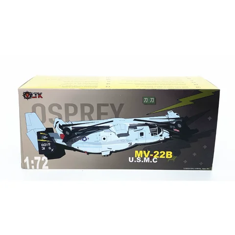 WLTK 1/72 Scale US Marine Corps MV-22B Osprey Transport Helicopter Die-cast Alloy Aircraft Model Collectible Decorative