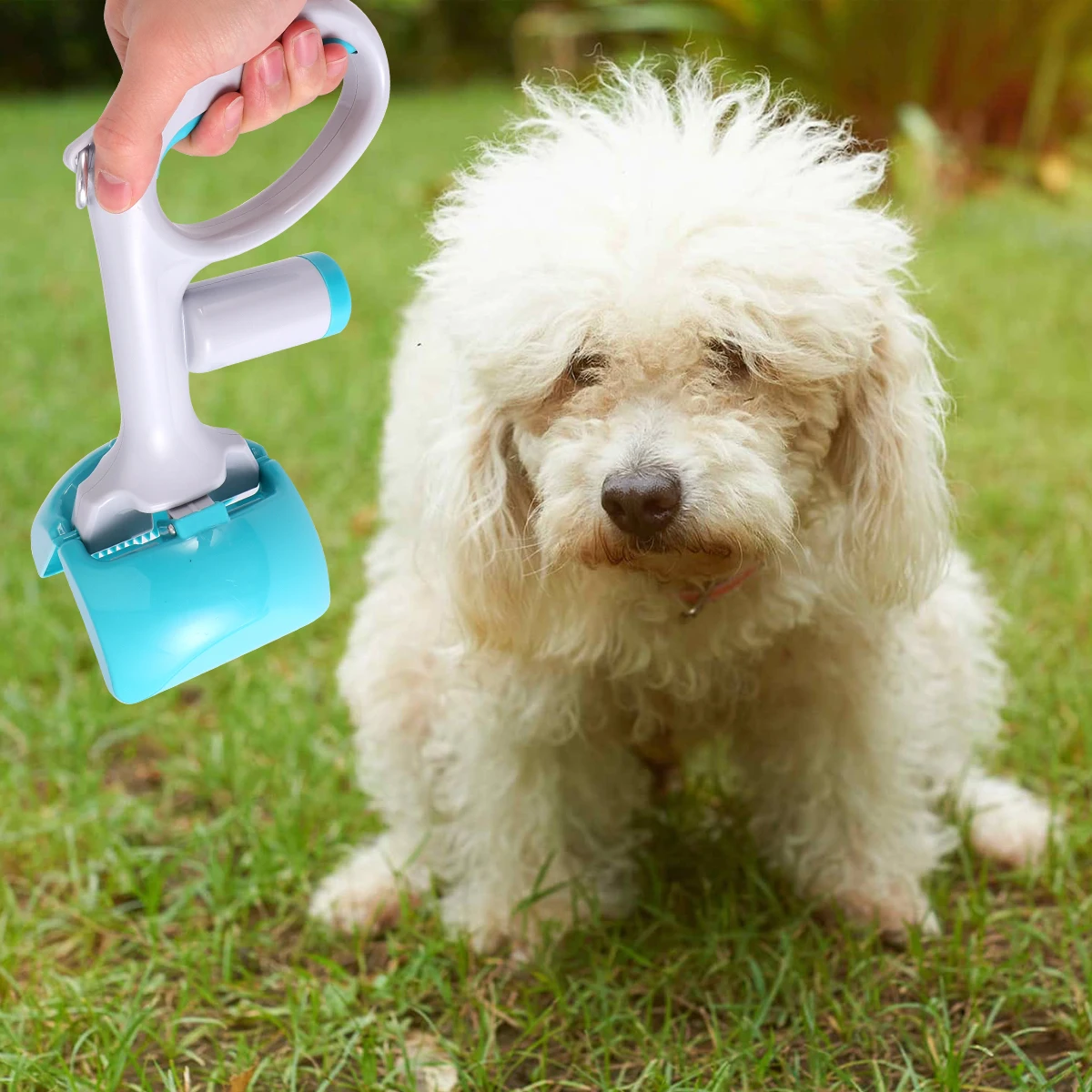 

Pet Pooper Scooper Portable Long Handle Dog Cat Feces Picker Durable Outdoor Waste Cleanup Tool Pet Pooper Scooper