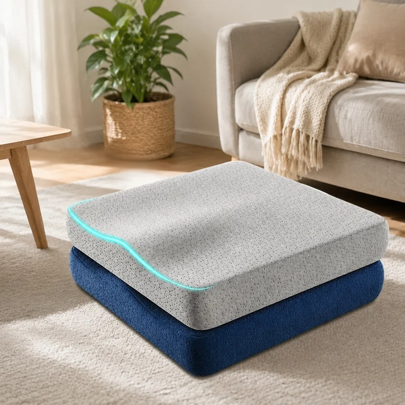 Ergonomic Memory Foam Cushion for Office Chair - Designed to Alleviate Hemorrhoid Discomfort and Enhance Sitting Comfort