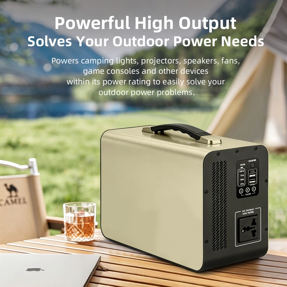 300W 1000W AC DC LiFePO4 Home Outdoor Camping Emergency Portable Electric Solar Charger Power Bank Station Generator