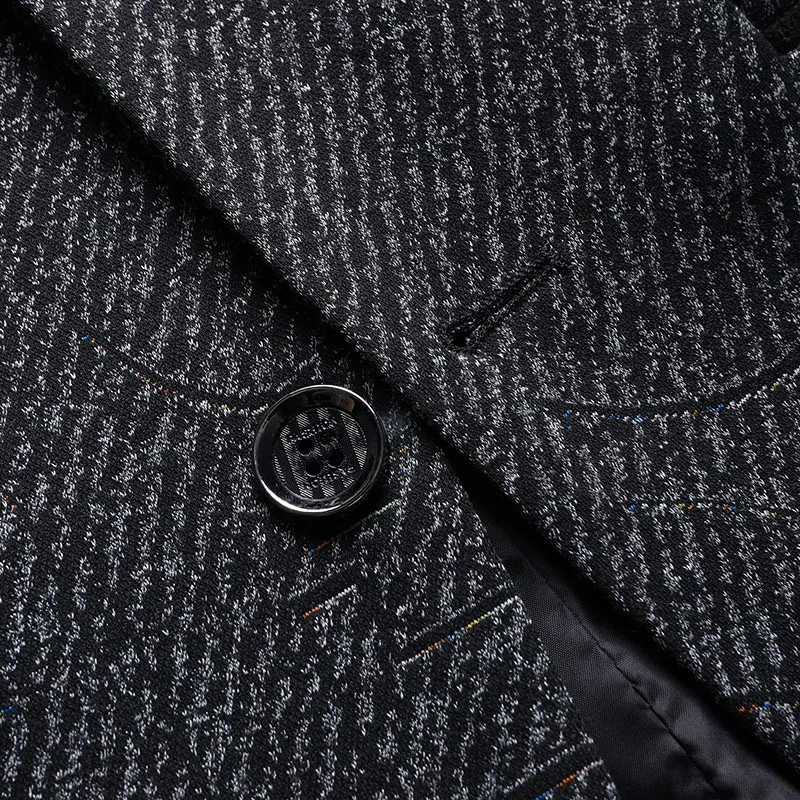 سترة رجالية جديدة للاستخدام الخارجي، سترة مخططة للزفاف متعددة الاستخدامات على الطراز البريطاني، رياضية وتنحيفها