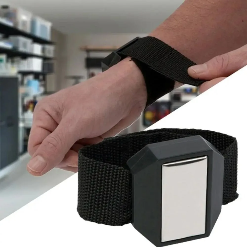 Strong Magnet Wristband Adjustable Strap Sturdy Design Magnetic Wrist Tool Belt Portable Multi-Functional