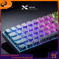 Xvx Topographic 2.0 Original Keycaps, Premium Pattern Translucent Keycaps, Custom Side Engraved Imd Process Keycaps Wooting