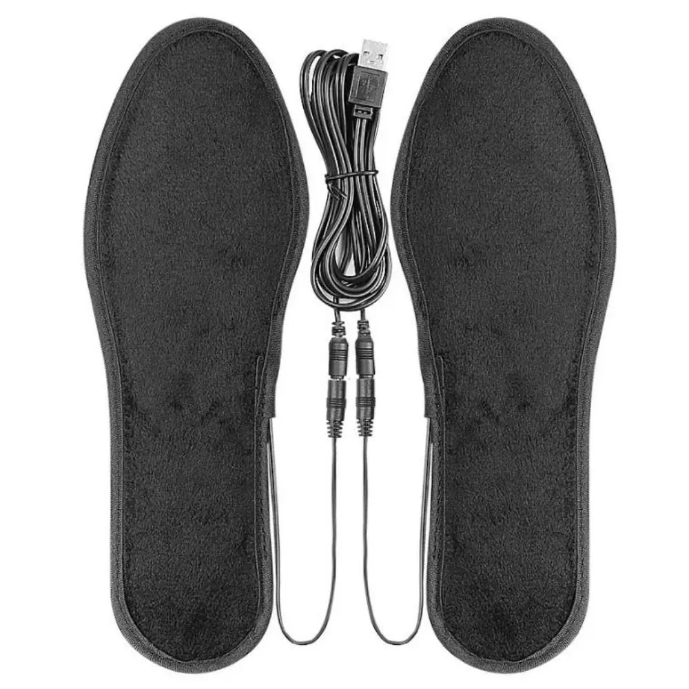 قابل للغسل USB ساخنة نعال الحذاء التدفئة السريعة للجنسين أقدام دفئا جورب حصيرة حجم آمن 35-44 النعال الحرارية الدافئة الرياضة