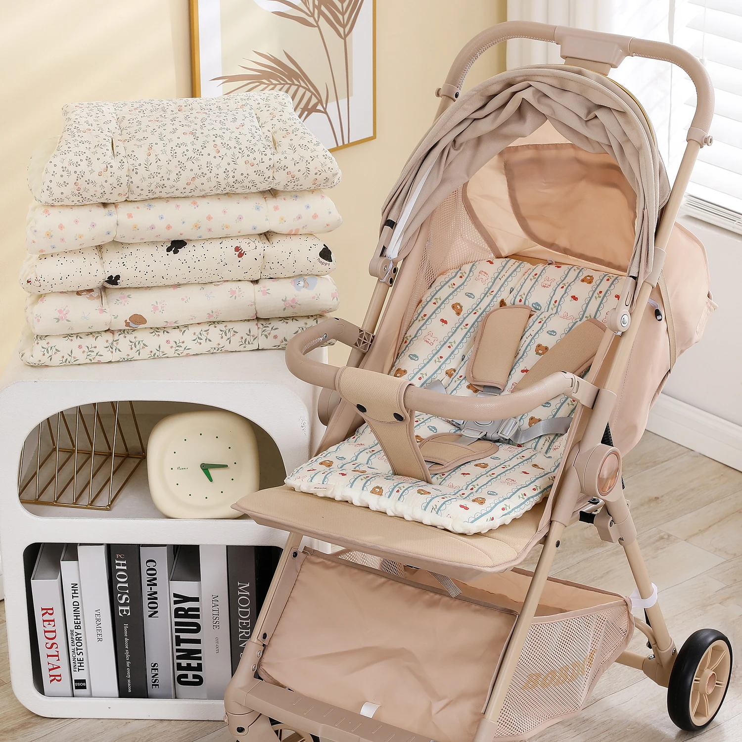 

Baby Stroller Seat Cushion Soft Mattress Kids Pushchair Car Mat Stroller Accessories