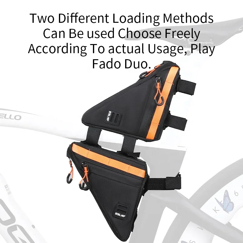 Mini Torba Rowerowa Pod Ramę, Mała Kompaktowa Wodoodporna Torba Rowerowa, Torba Pod Ramę Roweru, Trójkątna Torba Rowerowa Pod Ramę