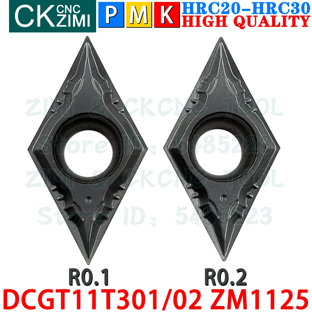 DCGT11T301 ZM1125 DCGT11T302 ZM1125 Inserti in carburo Lavorazioni meccaniche di precisione Utensili per inserti per tornitura esterna Tornio meccanico per metalli DCMT11T3 DCMT 11T3 CNC Utensili da taglio