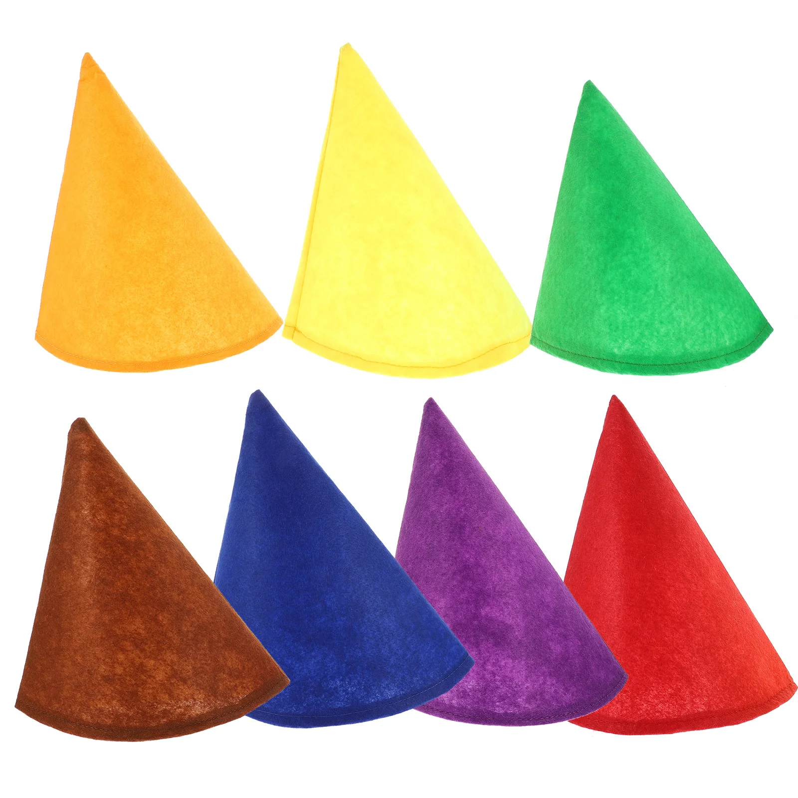 7Pcs Christmas Dwarf Cap Gnome Party Hat Cosplay Costume Prop Holiday Decoration Fun Wearable Accessory for Adults Pets