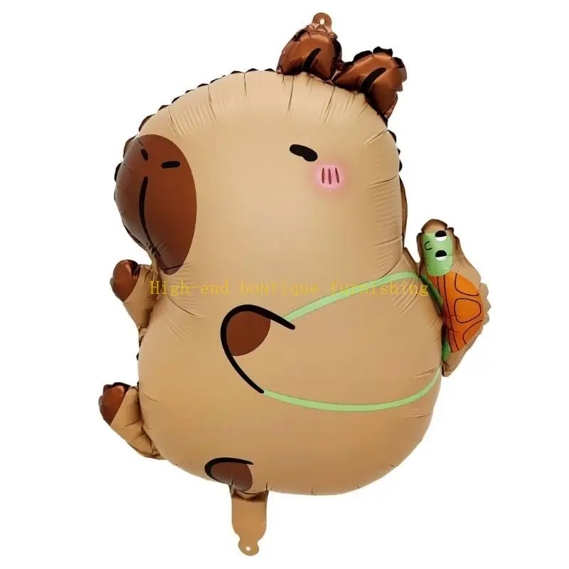 L9NB 10pcs بالونات Capybara جميلة مثالية لأعياد ميلاد الأطفال أو تجمعات عائلية مصنوعة من مواد عالية الجودة