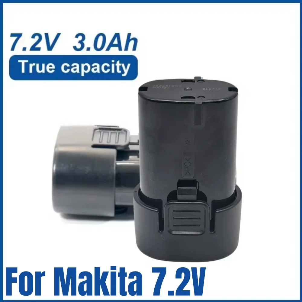 

Makita 7.2V Lithium Battery 3000mAh Compatible with BL7010 BL0715 DF010 DF022 DF012 Electric Tool Replacement 7.2-4 194355-2 194