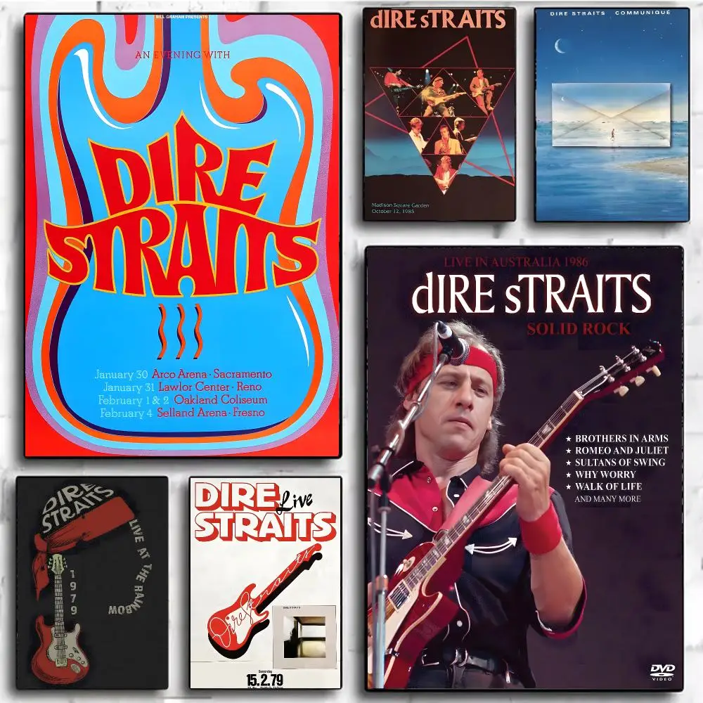Rock Band Dire Straits Poster Modern Home Decor & Interior Design | Wall Art Collection