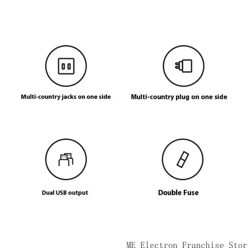 T5EA 12W/20W/65W محول السفر العالمي مع شاحن سفر سريع شحن USB