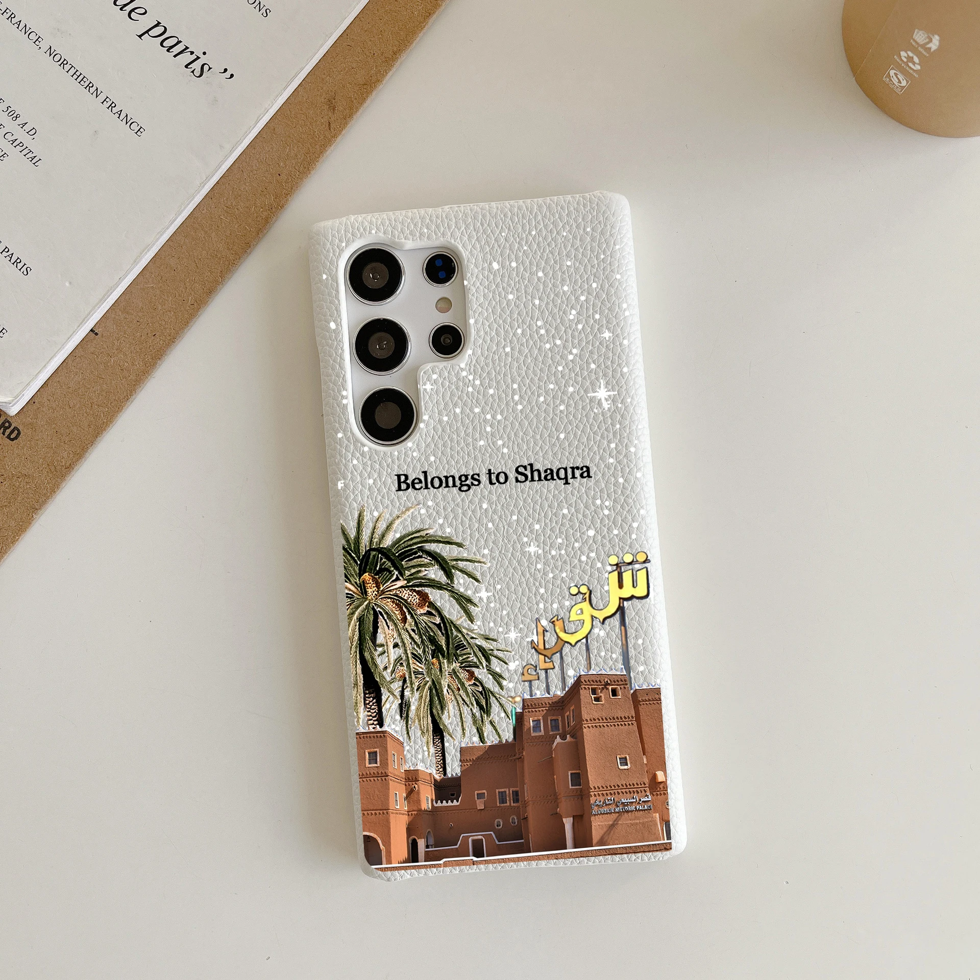 

Belongs to Shaqra Luxury Leather Phone Case For Samsung S24ultra S23 S22 S21 ultra plus S25ultra S25plus Cover